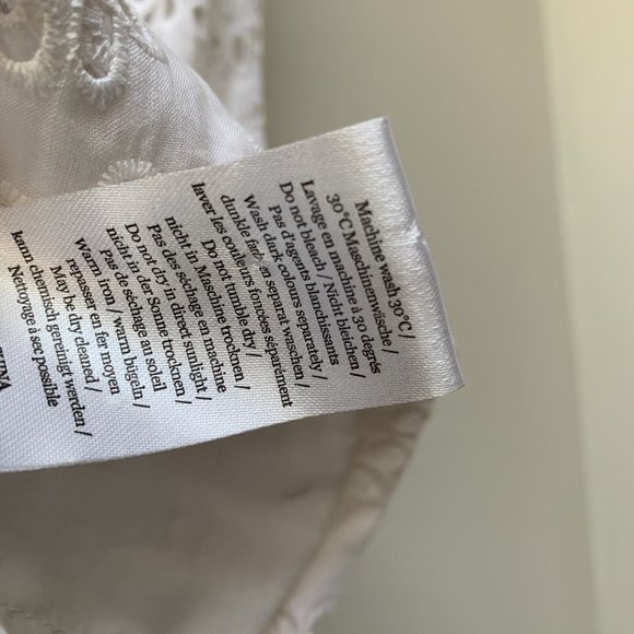 Wrap London Blazer Jacket Size UK 12 White Broderie Anglaise Long Sleeve - Picture 9 of 10